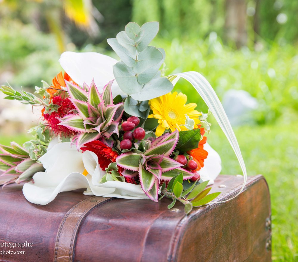 Bouquet de mariage exotique, mariagetropical 